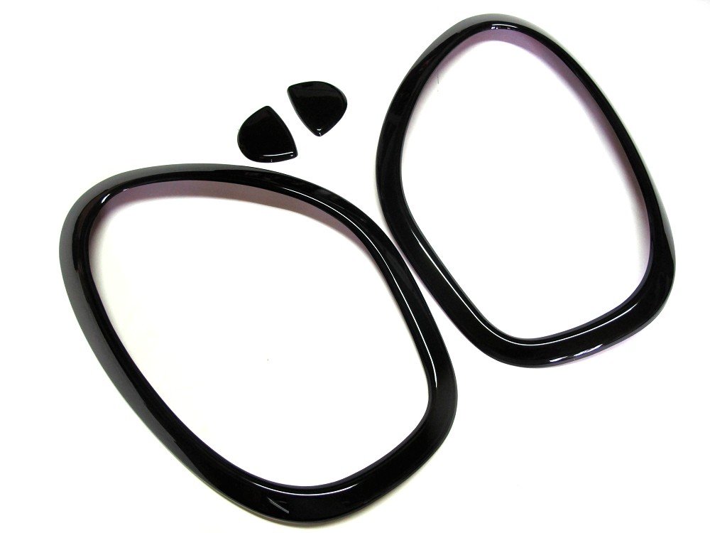 ATEX Glossy Black Stickers (Painted) for Cooper MK2 Countryman R60 2010~2016 Head Light Lamp Trim Cover + Water Spray Cover