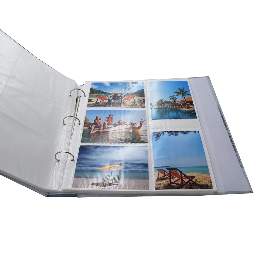Lot de 2 classeurs photo à pochettes Ocean vibes 400 photos 11x15