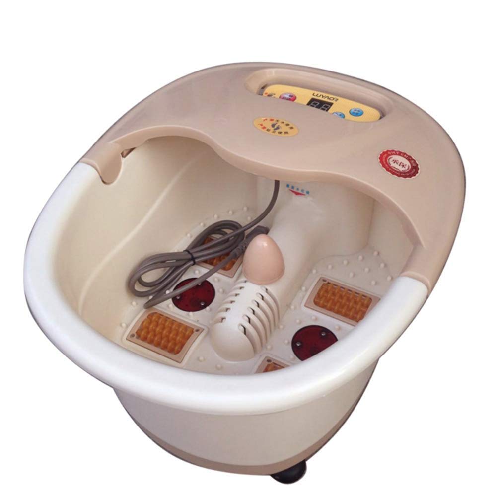 Masajeador de baño de SPA para pies, bañera de pies auática, pedicura, desintoxicación de pies, Lavabo, Cubo con Rodillos de Masaje Infrarrojos Vision