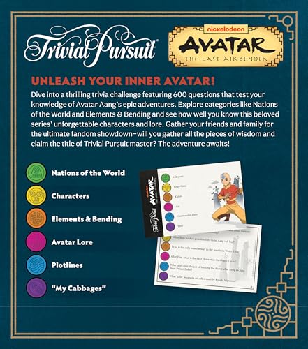 Trivial Pursuit Avatar The Last Airbender Quick Play Edition miniatura 6