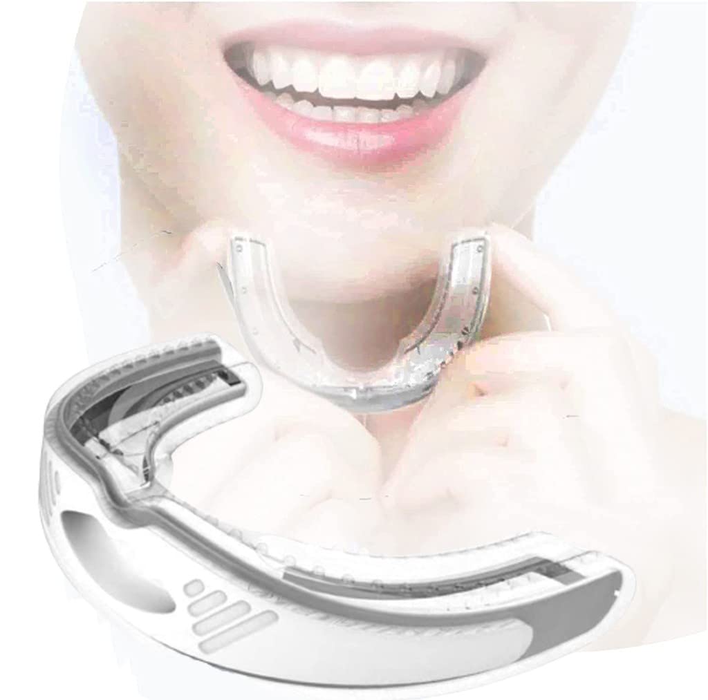 Anti Snoring Braces Noise Reduction Stop Grinding Teeth Device, Snoring Mouth Guard For Better Sleep Accessories, with Storage Box para Men and Women White
