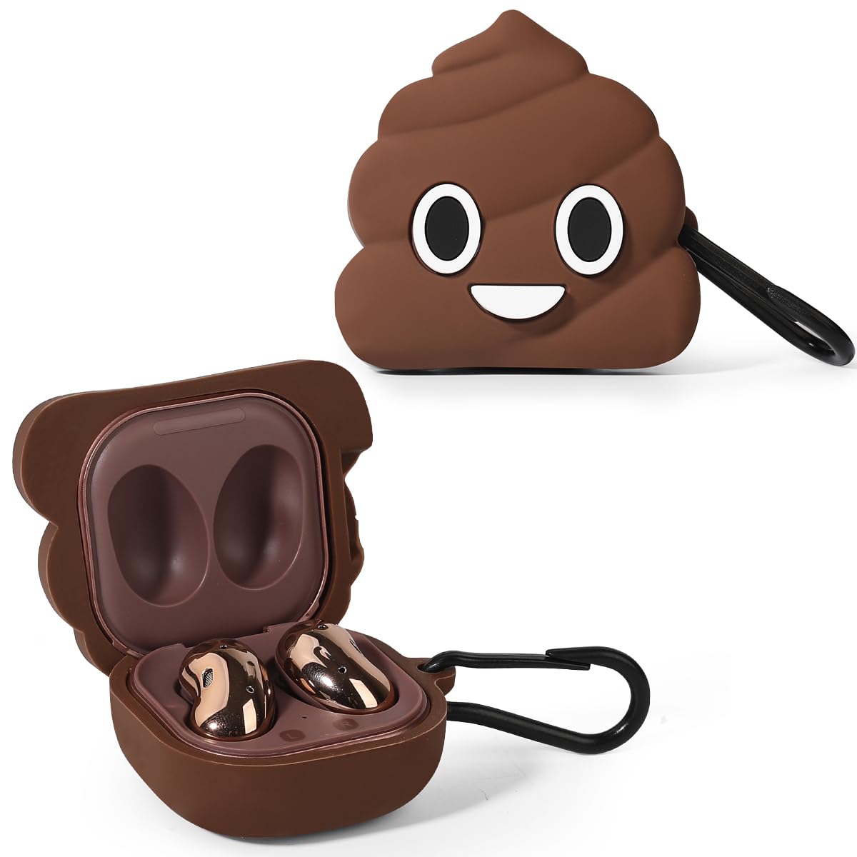 Funda para Samsung Galaxy Buds2 Pro (2022), Galaxy Buds 2 (2021), Galaxy Buds Pro (2021), Galaxy Buds Live (2020), XMBYGY Funda de Silicona con Llavero para Auriculares Galaxy Buds (Monster) — view 40