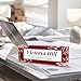 Desk Name Plate Personalized, Custom Employee Appreciation Gifts, Acrylic Name Plate for Desk - Office Gifts for Coworkers, Boss, Employees, Teacher (A-Red Rendering)