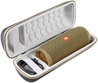 Khanka Hard Travel Case for JBL Flip 6 Flip 5/4/Essential Portable Bluetooth Speaker. (Black/Blue)
