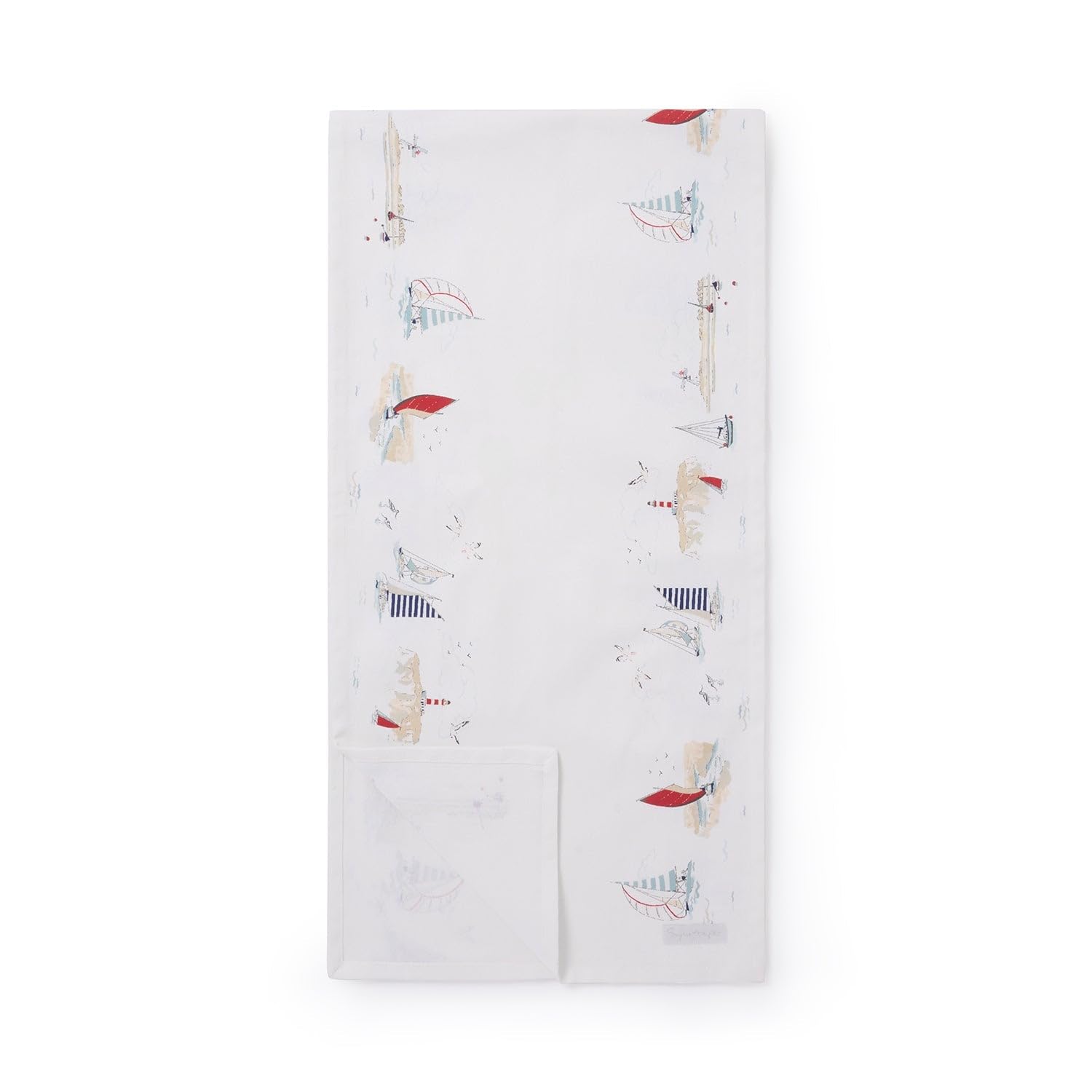 Sophie Allport Blue Coastal Boats Table Runner, 35 X 280Cm