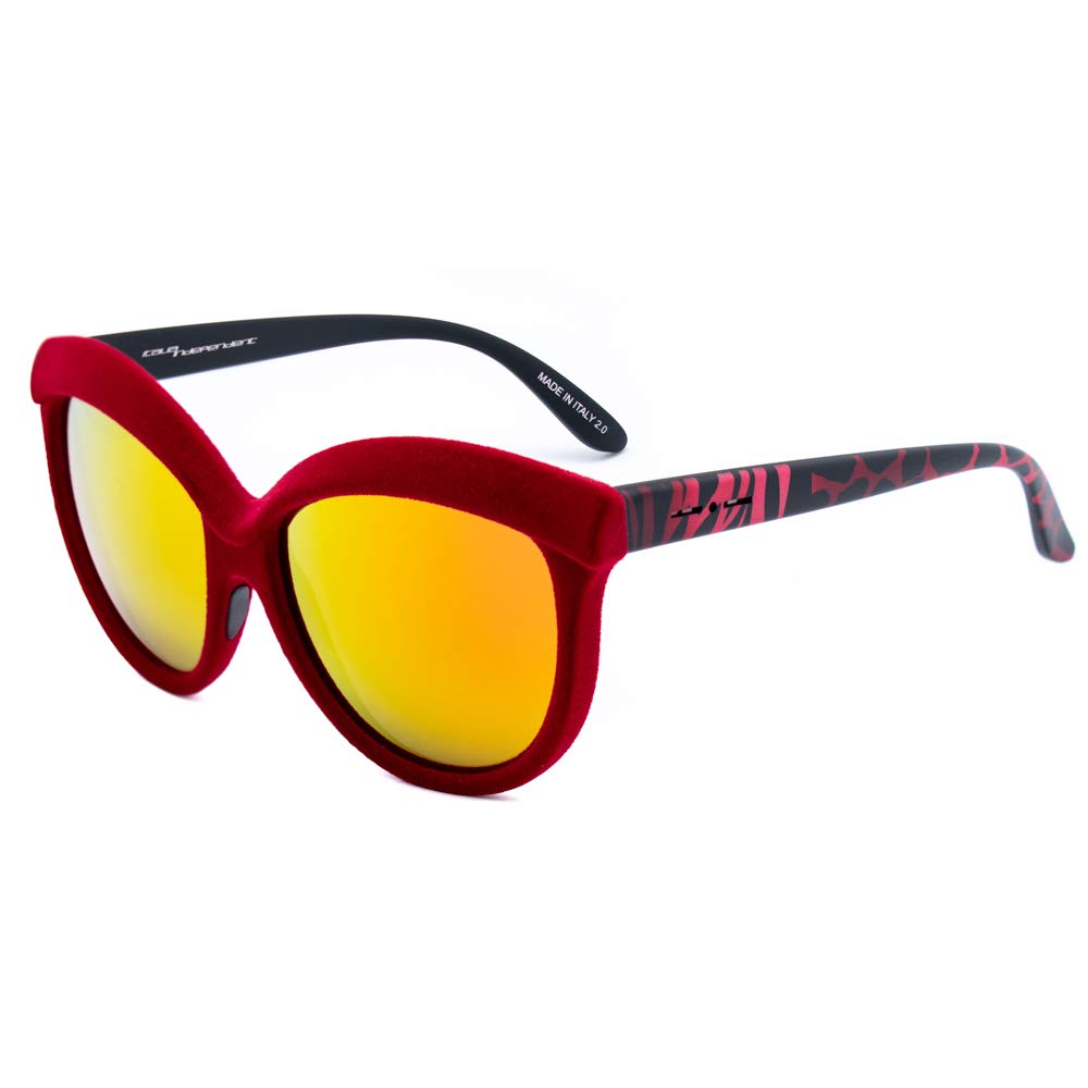 Italia Independent Women’s 0092V-053-ZEB Sunglasses, Red (Rojo), 58
