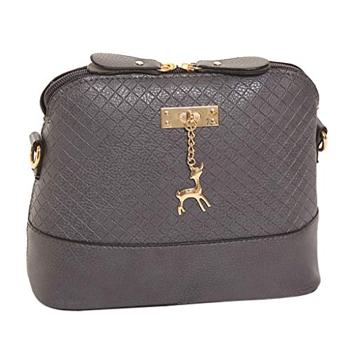 menolana Bolsa de Ombro Casual Feminina de Couro para Viagem Diária Bolsa Crossbody com Alça Removív