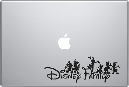 Amazon デカールステッカー Disney Family ミッキーと仲間たち 車 トラック Suv Mac Book ノートパソコン ツールボックス 壁 窓 6 ブラック Dfm ステッカー デカール 車 バイク