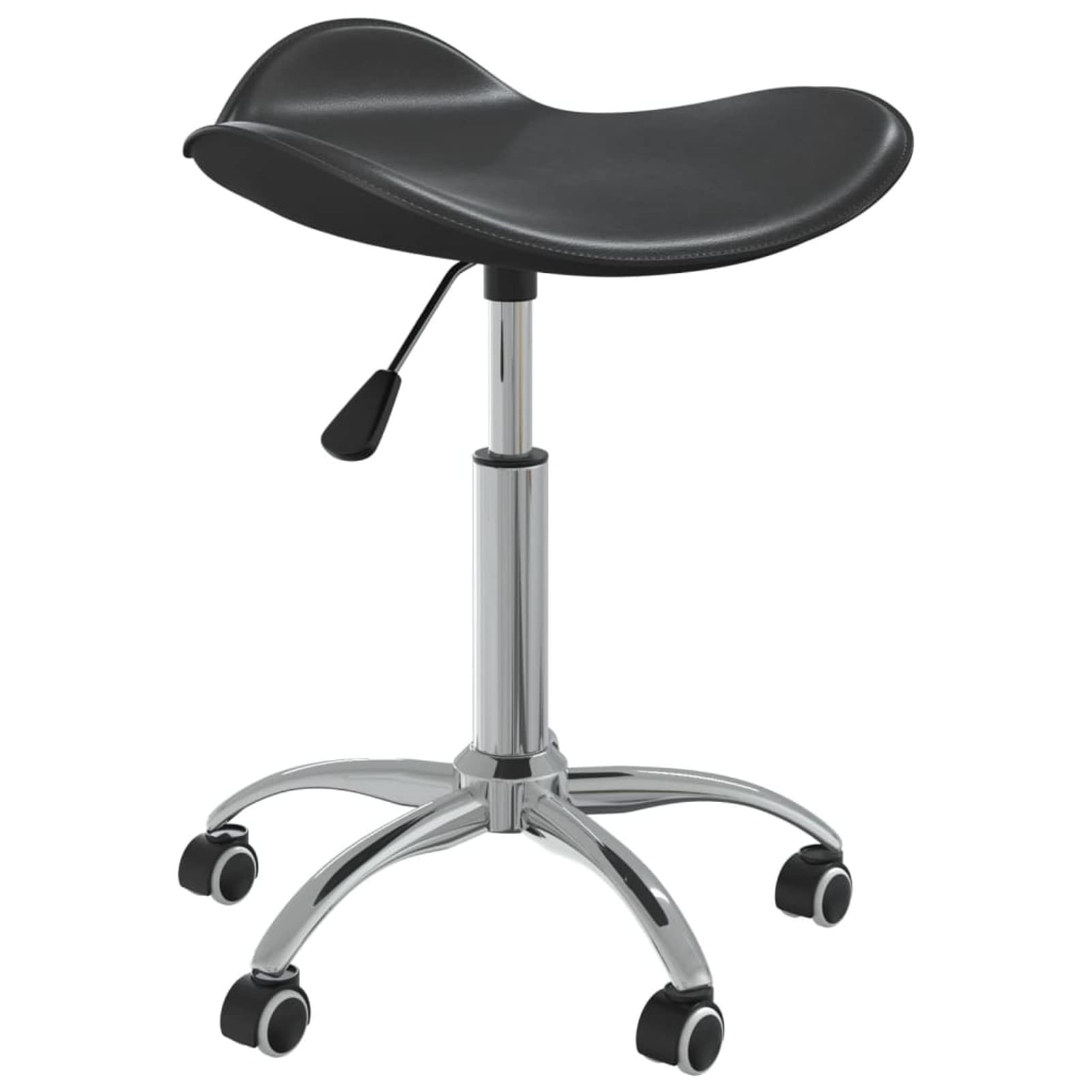 Mobilier de jardin avec chaises d'extérieur pivotantes noires