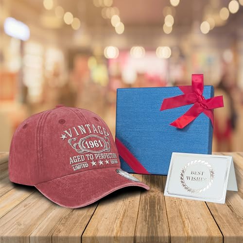 Image of 1926-1996 Birthday Gifts for Men Women,Personalized 30th-100th Birthday Ideas Gift,Parents Vintage Hat