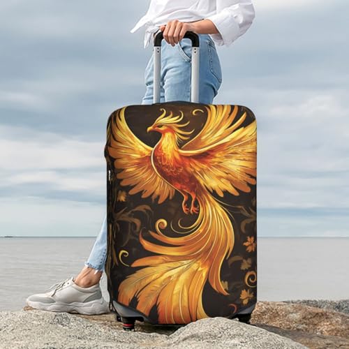 Majestic Phoenix In Mid-Flight Elastic Travel Luggage Covers Dustproof Scratch-Resistant Suitcase Protector Fit 22-24 Inch3