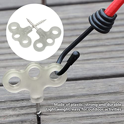 8 clavos roscados en espiral 30 mm para camping y senderismo miniatura 7