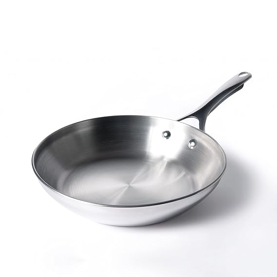 Meyer Select Stainless-Steel Open Frypan, 1.18 Liters/20cm, Silver