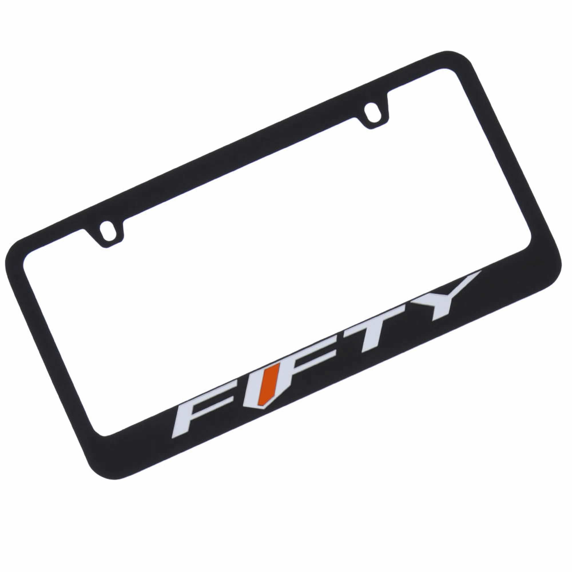 Eurosport Daytona- Compatible with -, Camaro Fifty Black License Plate Frame