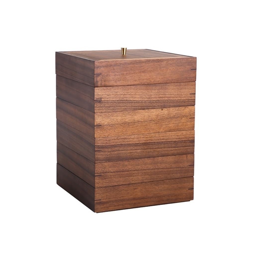 Bocaux de rangement en bois massif vintage pour sublimer votre pause thé