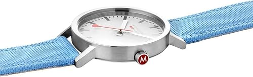 Miniatura 6 de Mondaine Reloj Classic Official Swiss Railways BlancoAqua, Movimiento de cuarzo