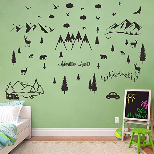 Vinilo Decorativo Forest 27"x38" Negro ANFRJJI miniatura 3