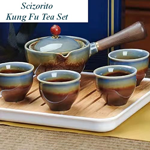 Scizorito Ceramic Portable Travel Tea Set (Kiln Variant)