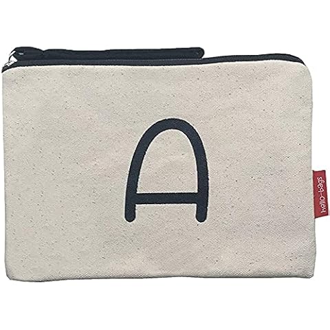 Hello-Bags Makeup Bag/Wristlet Handbag in Ecru Cover