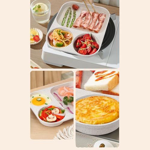 Poêle à œufs 3 compartiments pour un petit-déjeuner rapide en famille - 5