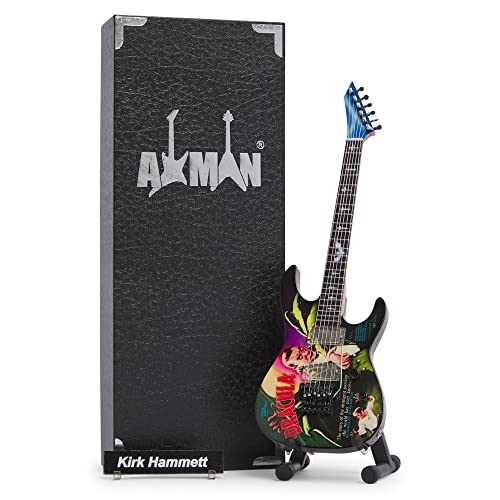 Kirk Hammett (Dracula) Réplique de guitare miniature – Cadeaux musicaux – Ornement fait à la main – Boîte de… - Les Beatles, Paul McCartney, John Lennon, RIngo Starr, George Harrison Kirk Hammett (Dracula) Réplique de guitare miniature – Cadeaux musicaux – Ornement fait à la main – Boîte de…