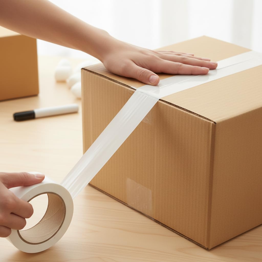Nastro Adesivo Bianco in PVC 4.8 cm x 40 mt Resistente All'Umidità Isolamento Elettrico