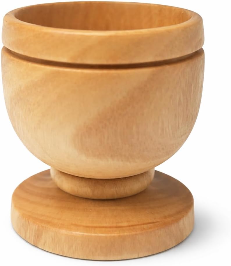 Zuluf Olive Wood Mini Very Small Communion Cups Set of 30 Wooden Chalice Goblets for Church Wine Worship Services Holy Land 1.6 Inch