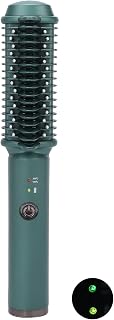 Escova alisadora de cabelo, carregamento USB de 25 W, escova de alisamento de cabelo, sem fio, portátil, cabo ergonômico, temperatura ajustável, aquecimento rápido, pente de alisamento elétrico para salão de beleza e casa