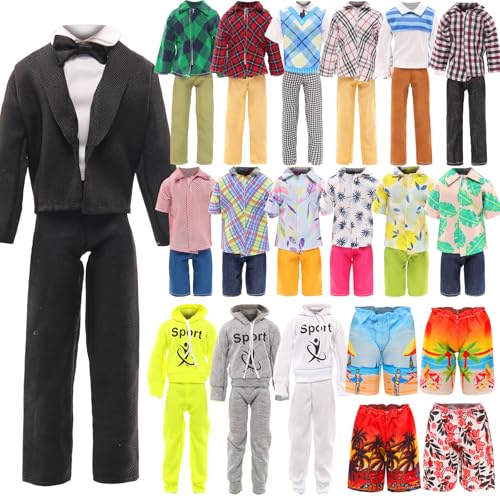 Miunana 12 Kleidung für 12 Zoll Jungen Puppen = 1 Anzug 1 Sportbekleidung...