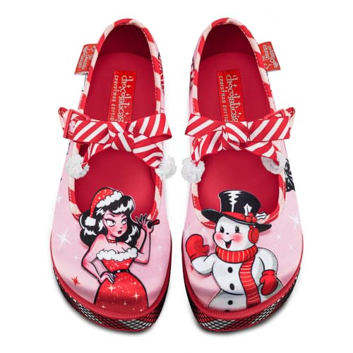Image of Hot Chocolate Design Whimsical Women's Platform Mary Jane Shoes