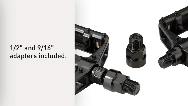 Mongoose Bike Pedals for Adult Mountain Bikes, with 1/2
