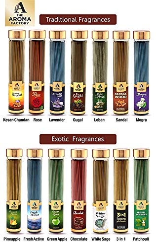 Image of The Aroma Factory White Sage & Kesar Chandan Agarbatti, Pack of 2