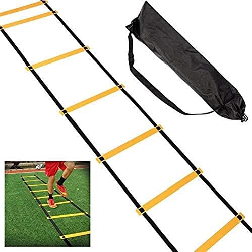 UUAPEERJ Sports Agility Ladder, 5M 10 Ji Soccer Fitness Training for Speed Quick Footwork Agility Training Tool
