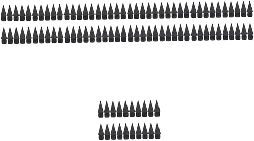 TEHAUX 100 lápices de repuesto con punta de lápiz sin tinta, lápices eternos sin tinta, repuesto de lápiz de metal, suministros escolares, sin