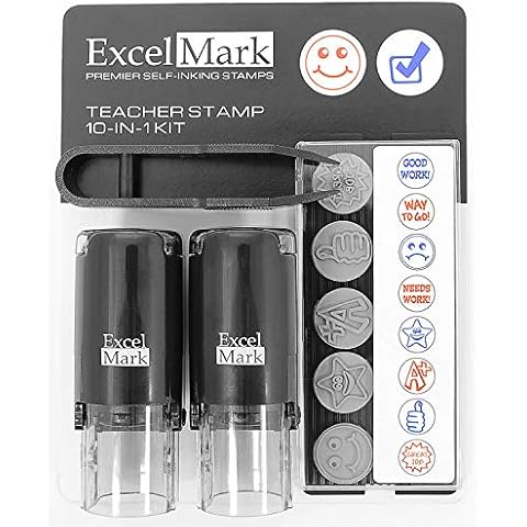 ExcelMark A17 Teacher Self-Inking Rubber Stamp Kit Cover