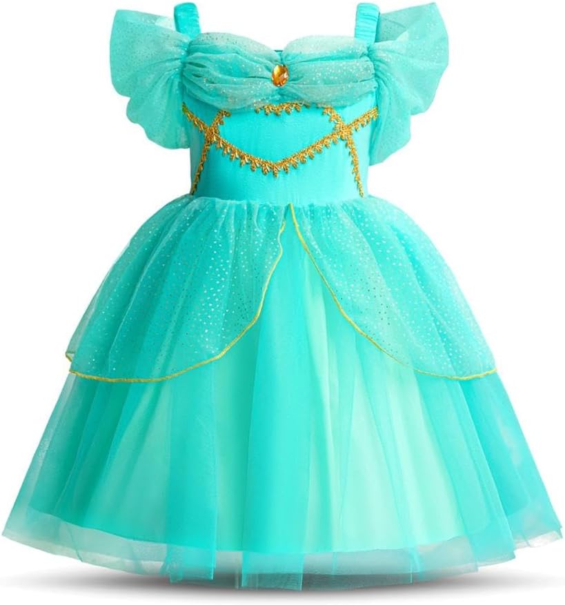 Dressy Daisy Arabian Princess Costumes Birthday Fancy Halloween Party Tulle Dress for Toddler Little Girls