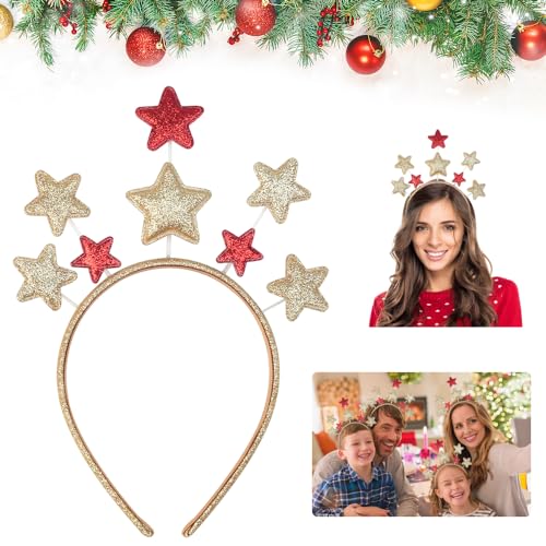 Serre-Tête De Noël Femme Fille - Bandeau Sapin Père Noël Festif Et Ludique