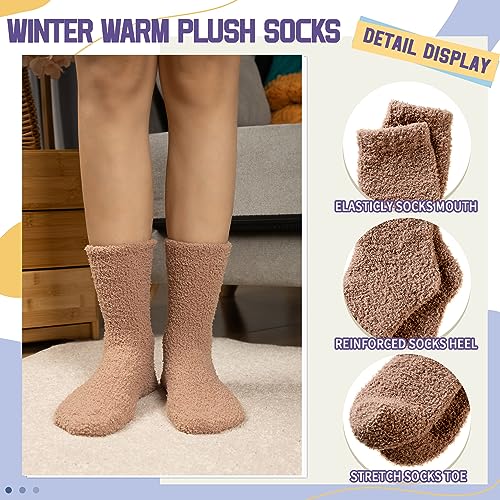 Image of DoSmart Fuzzy Socks For Women Slipper Warm Fluffy Soft Winter Cozy Plush Cabin Sleep Christmas Home Socks