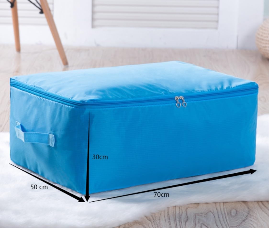 Cajas Almacenaje Organizador Armario Bolsa Organizadora De Ropa Plegable Portátil, Edredones De Gran Capacidad A Prueba De Polvo, Mantas, Almohada De Cama Bolsas Almacenaje Ropa Mantas(E,70*50*30cm)