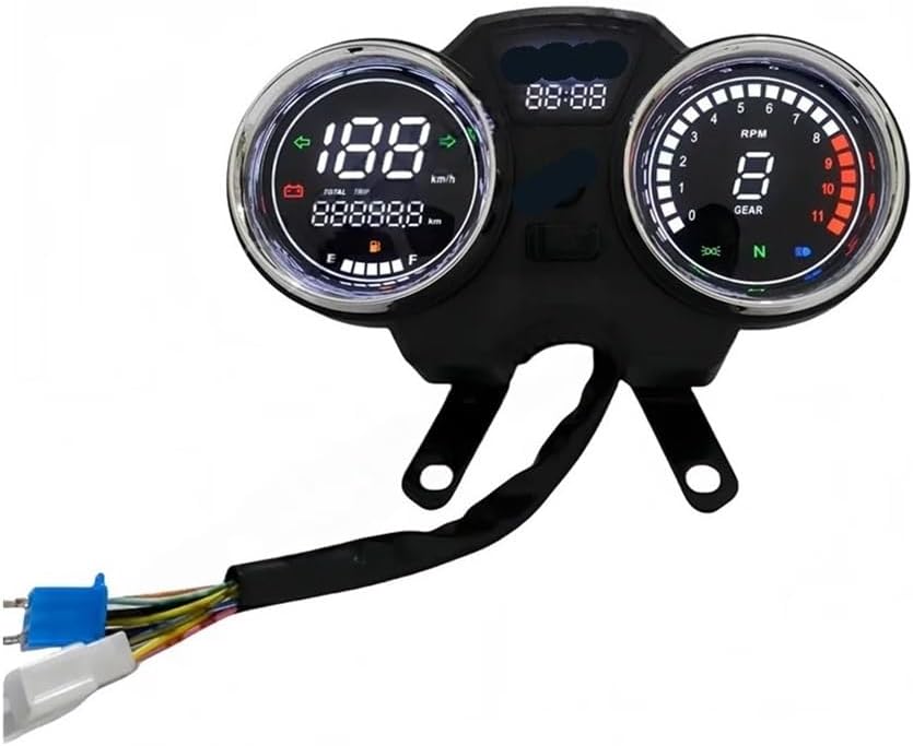 Dual Odometer Gauge Digital Tachometer Panel for Suzuki Gn125F 2015-2019 for Intruder 125 2012-2018 Motorcycle Tachometer Assembly