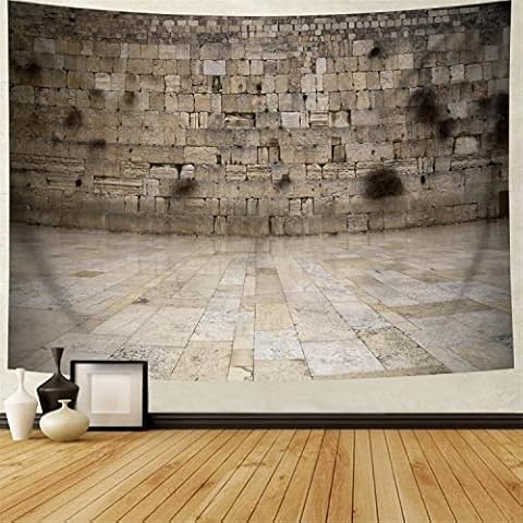 Western Wall Jerusalem City Tapestry Large Size Soft Flannel Wall Haging Tapestries Wall Art For Dorm Decorations 80x60inch GTZZSI41 Cover