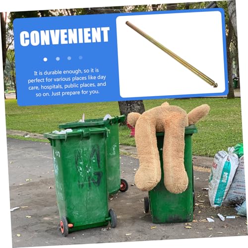 Eje de acero para cubo de basura de servicio pesado y ruedas de contenedor 5