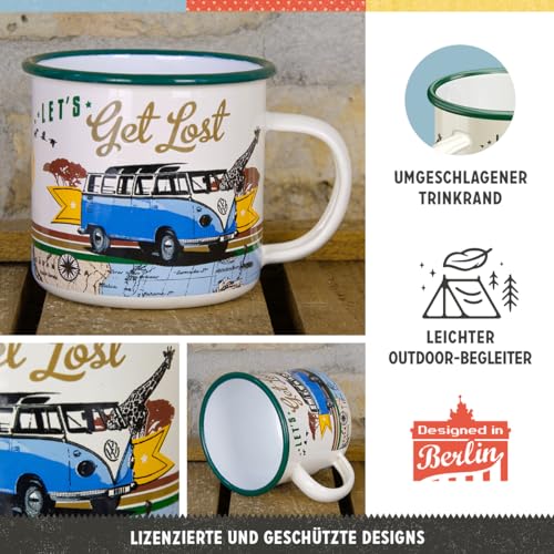 Taza esmaltada retro Nostalgic-Art 12.2 oz VW Bulli miniatura 3