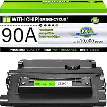 greencycle 90A Compatible Toner Cartridge Replacement for HP 90A Black Toner Cartridge CE390A Use for LaserJet Enterprise 600 M601 M602 M603 Series LaserJet Enterprise M4555 MFP Series 1-Pack