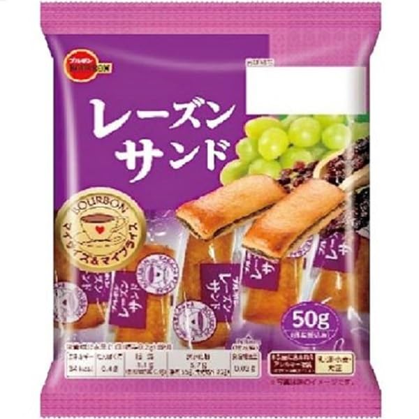 Amazon.co.jp: ブルボン レーズンサンド 50g : 食品・飲料・お酒