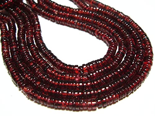 Perles de grenat pyrope lisses 4mm sans défaut pour enfilage réussi