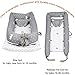 Mooedcoe Baby Nest with Extra Pillow, 0-28 Months Baby Lounger Newborn Baby Cribs Bassinet Co Sleep Portable Bed 100% Cotton Soft Mattress