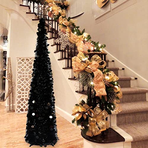 Togeval Halloween Decor Decorations With Home Indoor Fireplace For Ornament Holiday Xmas Artificial Stand Decoration Tall Christmas Party Tree Office Tinsel Pencil Festival Halloween Decorations #TOP7