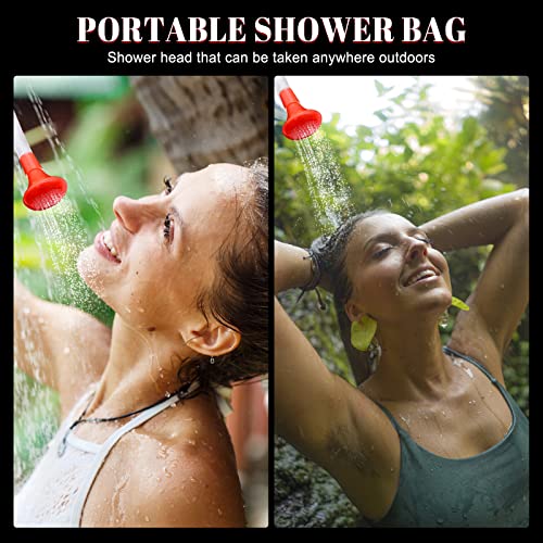 Whhklqs 2 Pack Solar Shower Bag, 5 Gallons/20L Portable Camping Shower Bag With Removable Hose And On-Off Switchable Shower Head For Camping Beach Swimming Outdoor Traveling #TOP3