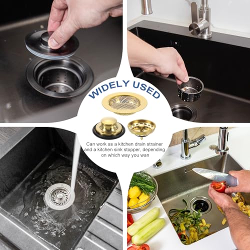 Colador para fregadero de cocina de acero inoxidable miniatura 6